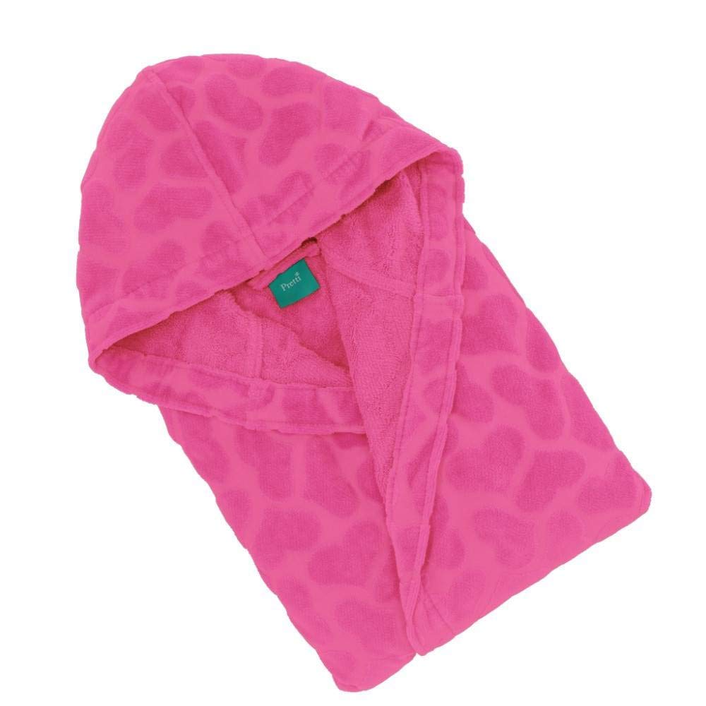 Accappatoio Corto in Spugna Batticuore di PRETTI Jacquard M/FUCSIA