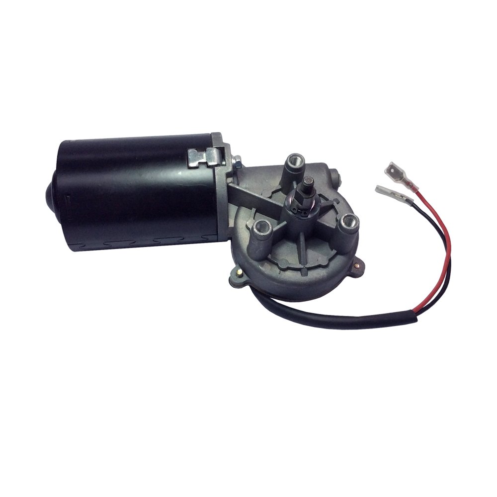 High Torque PMDC Right Angle Gear Motor 12V Reversible 50 RPM (Right Gear-Box) with Threaded Shaft