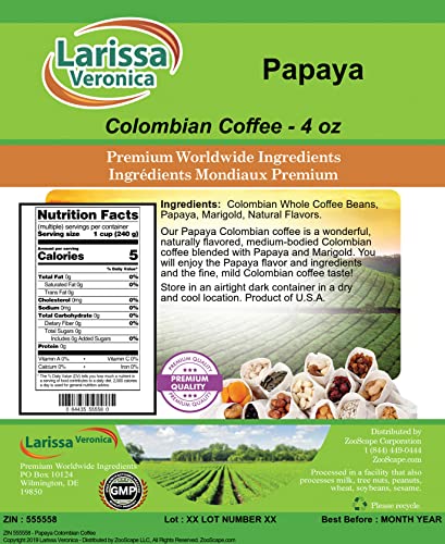 Papaya Colombian Coffee