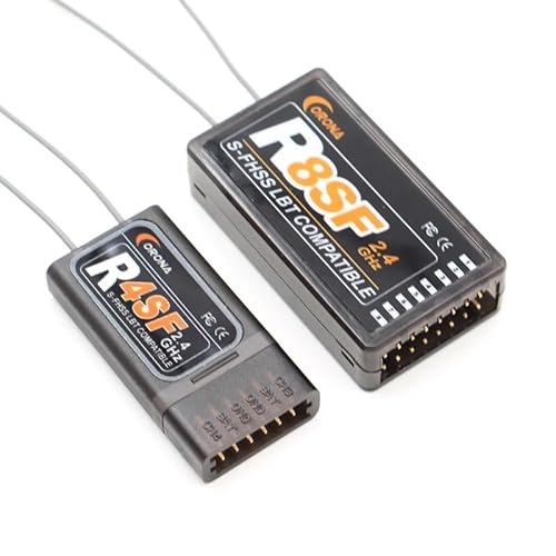 Corona r4sf 4ch r8sf 8ch 2.4ghz s-fhss/fhss récepteur compatible pour futaba t6j t6k t8j t10j 14sg 16sz 18mz 4pls télécommande