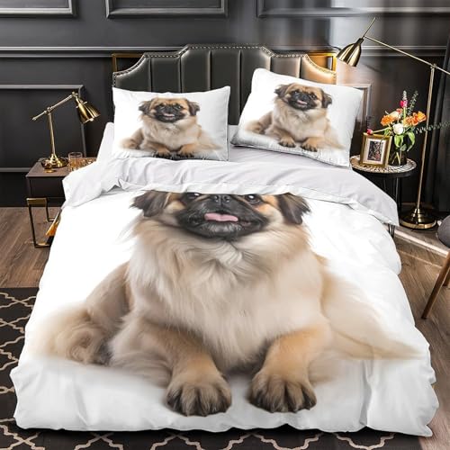 Housse de couette plumes de paon parure de lit 200x200 imprimé 3D avec fermeture éclair - 2