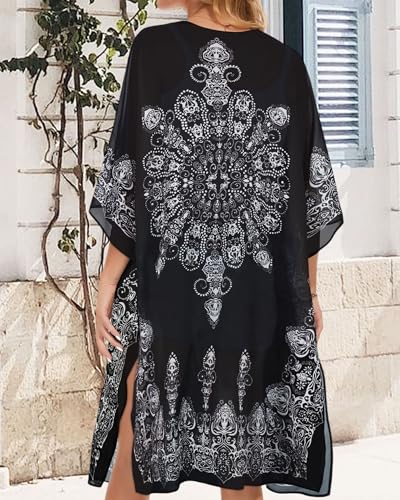 Image of Women's Kimono Beach Cover up for Summer Bathing Suits Cardigans Casual Loose Swimwear 2026