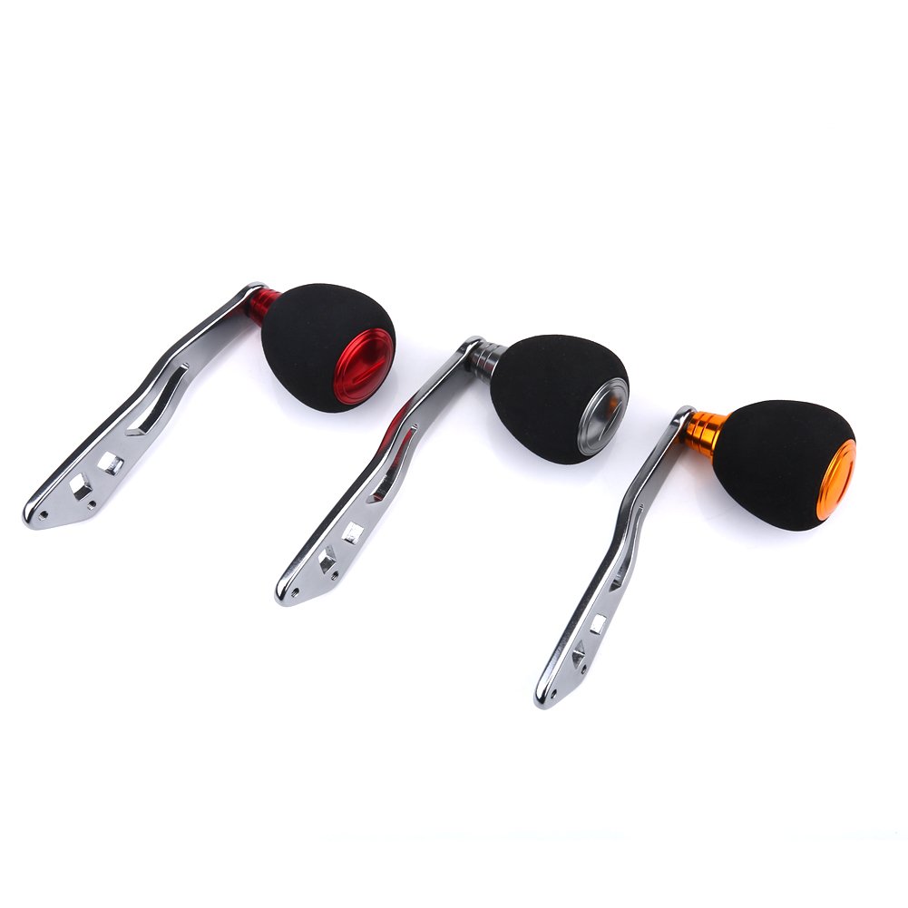 Qsvbeeqj Vissen Reel Handvat Power Handvat Baitcasting Metalen Knop Jigging Grip Bijlagen Vervanging Deel Set Voor Vissen Reel