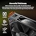 MONTECH E28 PWM 120mm Case Fan, 28mm Thick Fan for Enhanced Cooling Efficiency, PWM 4-Pin, FDB Bearing, Quiet Low-Noise, 2000RPM, AIO Compatible (Black, 3in1 Pack)