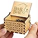 Beauty and The Beast Music Box, Valentine Christmas Birthday Anniversary Wooden Gift for Wife Girlfriend Husband Boyfriend Girl Hand Crank Present