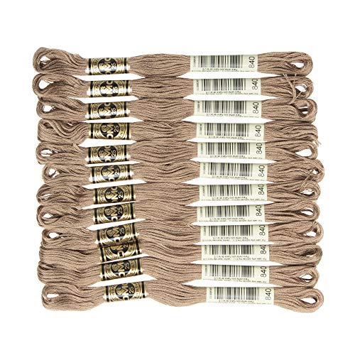 Image of DMC 6-Strand Embroidery Cotton Floss, Medium Beige Brown