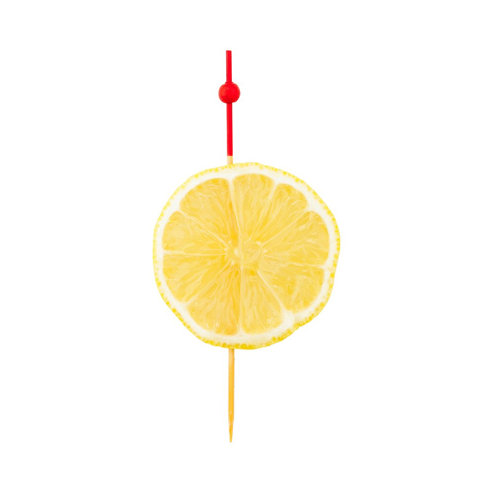 Mini spiedini rossi a forma di sfera, 11,4 cm, in bambù naturale, perfetti per servire antipasti e contorni di cocktail, 1000 ct Restaurantware