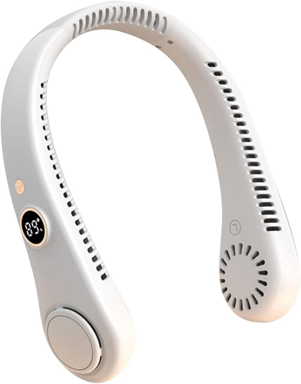 TECH LOGO ELECTRONICS Summer Flexible Hanging Dual Cooling Neck Fan Mini Bladeless Fan USB Portable Rechargeable Quiet Ventilator for Traveling Or Indoor LED Lights (B0C8YT1MSC) Amazon Price History, Amazon Price Tracker