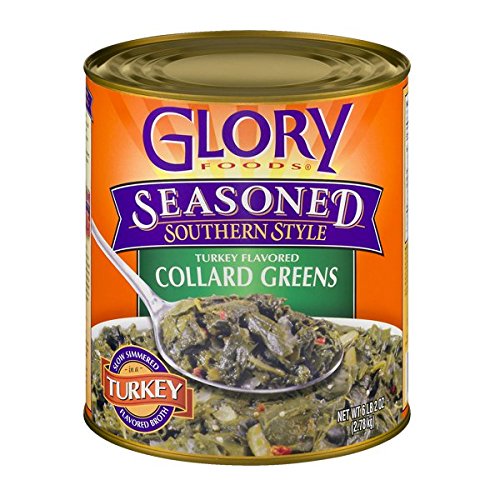 Glory Foods Seasoned-Style Turkey-Flavored Collard Greens-4 cans -14.5 oz.