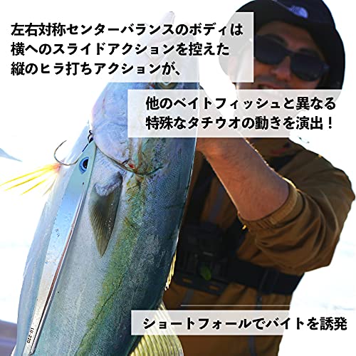 アズーロ ルンゴII 220g タテホロシルバーＧＨ オフショア ジグ タチウオパターン スロージギング ジギング 3枚目