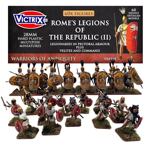 Figuras 28mm Rome's Legions of the Republic II, 60 pzas miniatura 1