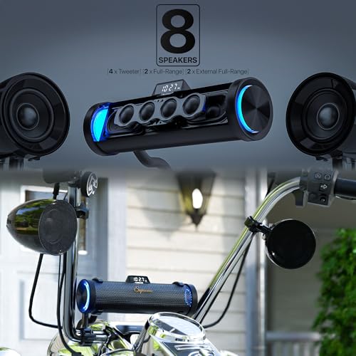 GoHawk Parlantes Bluetooth para Moto RD88-S42 miniatura 2