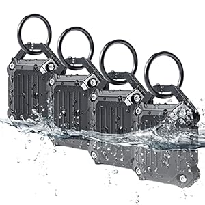 Jeanue-Waterproof Airtag Holder Keychain Case,Compatible Apple Air Tag Tracker with Key Ring,[Ultra-Durable][Full-Cover…