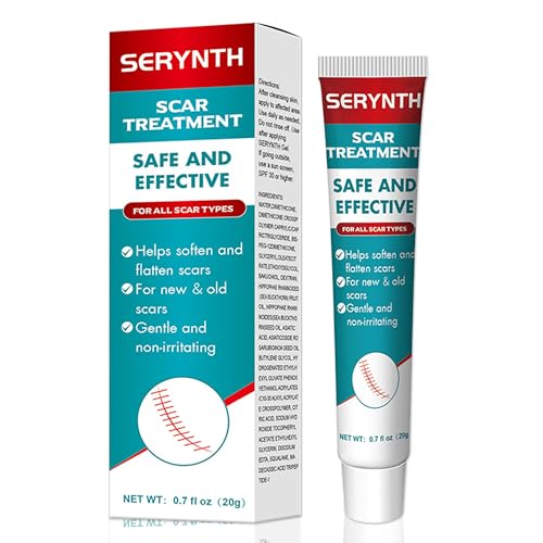 Crema cicatricial 20g, crema cicatrizante eficaz - reduce la apariencia de cicatrices viejas y nuevas de quemaduras, heridas, acné, éticas, queloides, cesarianas