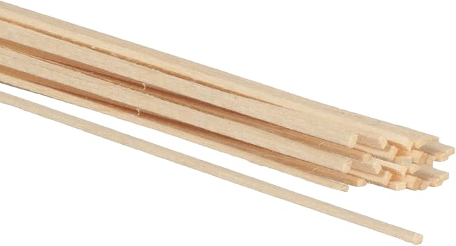 Bass Wood 1/32 X 1/16 x 24 30 BWS3001 - الكمية مدرجة بين قوسين في العنوان
