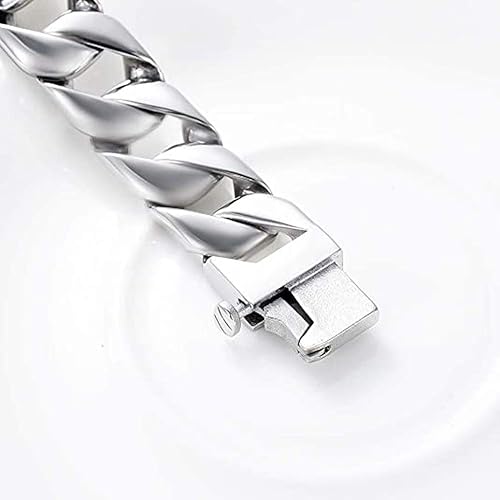 Miniatura 6 de Pulsera de cremación para cenizas humanas para hombres, urna de acero inoxidable, recuerdo de cenizas conmemorativas recuerdo personalizado