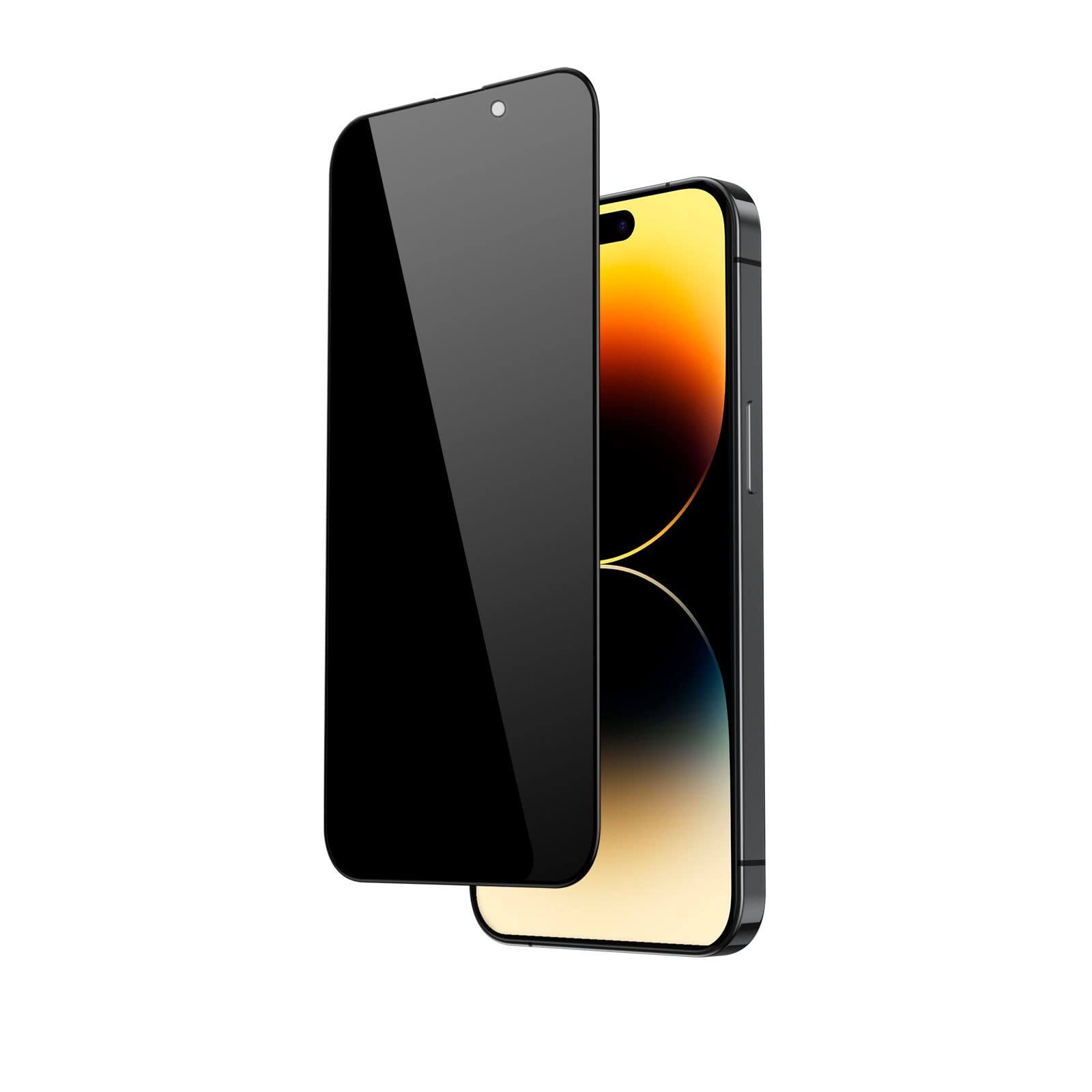 FLOLAB for iPhone 14 Pro Privacy Screen Protector is the Best Tempered Glass that Protects your Privacy - Durable, Smooth as Butter, and Easy to Install, Guaranteed. (Anti Dust)