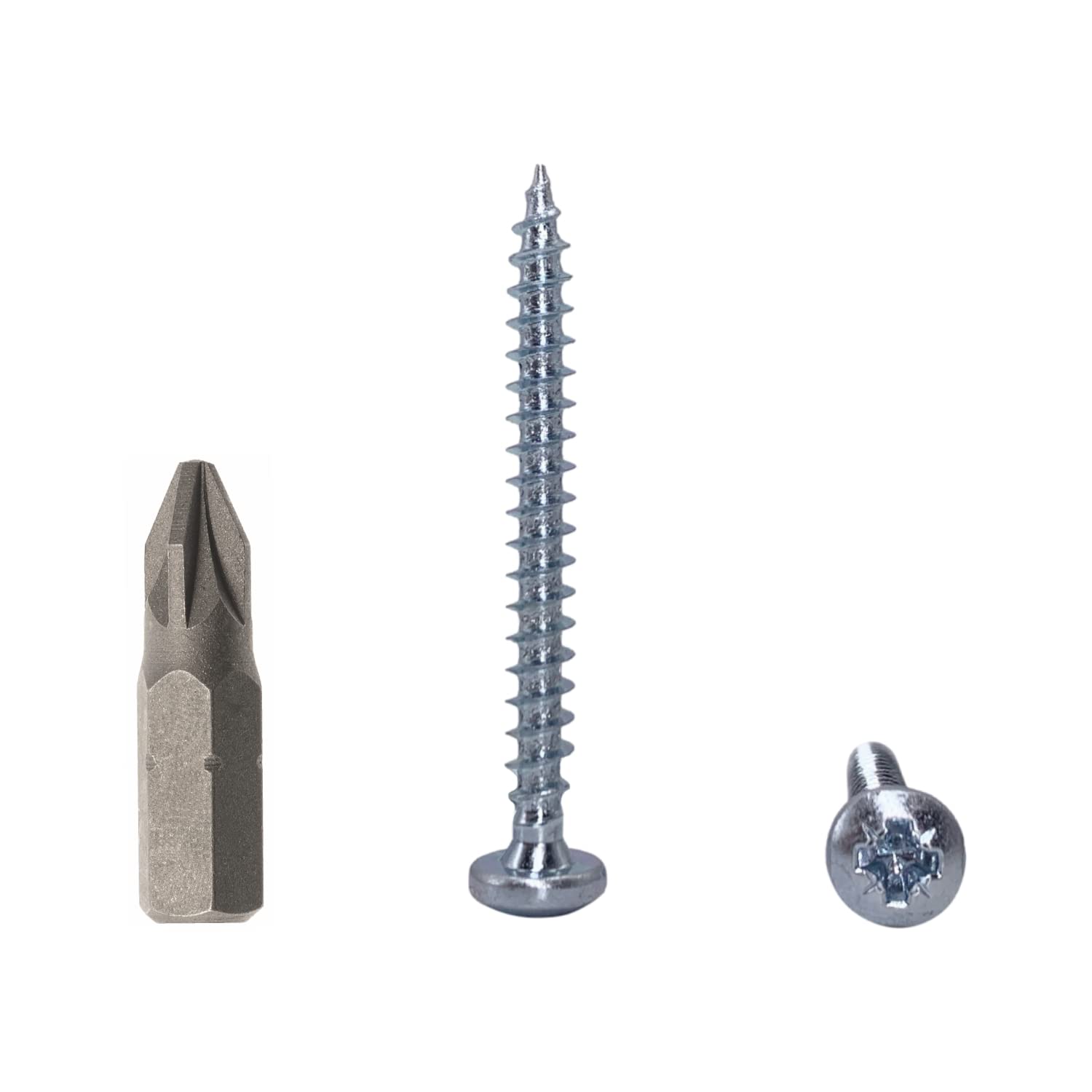 (opakowanie 600 szt.) DIN 7981 stal ocynkowana 4,0 x 40 mm, śruby do płyt wiórowych z łbem patelni, uniwersalna śruba z napędem Pozi (600, 4,0 x 40 mm)