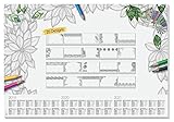 Aufgedruckte Motive zum Ausmalen fördern Ihre Konzentration und Kreativität