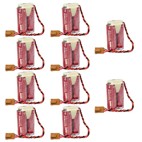 Pack de 10 baterías ER17/50 3.6V 2750mAh no recargables miniatura 1