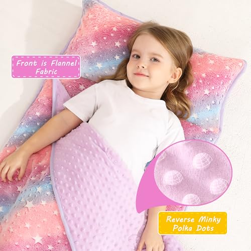 Image of Lasoftan Toddler Nap Mat with Pillow and Blanket, Extra Large Rolled Napping Mats,Slumber Bags for Boys Girls,Kids Sleeping Bag for Daycare, Preschool Travel Camping