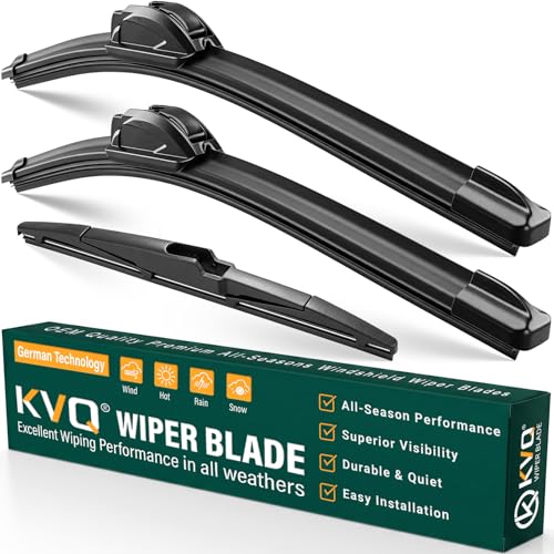 Image of Windshield Wiper Blades Replacement for Kia Sportage 2017-2022, Kia Sorento 2016-2020, Hyundai Santa Fe 2019-2023 Original Factory Quality Front Rear Wiper Blade Set - 26 inch 16 inch 11 inch (Set of 3)