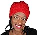 Always Eleven Vibrant Color Satin Lined Knit Beanie Hat (Red)