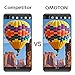 [3 Pack] OMOTON Screen Protector-[Ultra-Clarity] [Highly Responsive] [Bubble-Free Installation] PET Screen Protector
