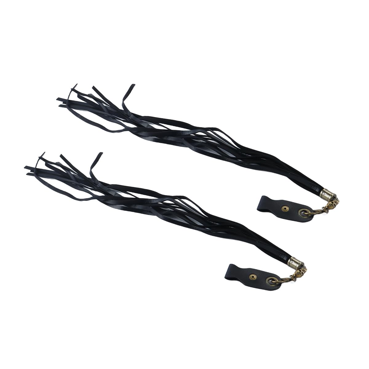 1 paio di copri-impugnatura universale per manubrio in pelle PU per moto, freno e frizione, con nappa, accessori decorativi per moto