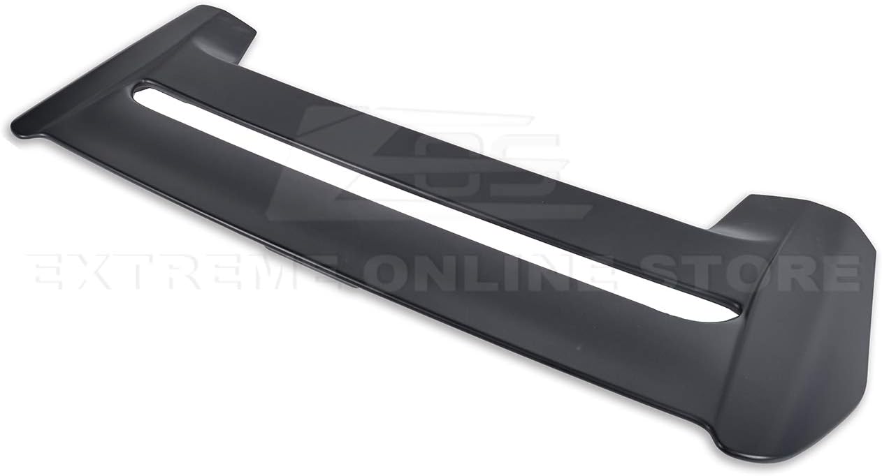 Replacement for 2016-2021 Honda Civic Hatchback FK4 FK7 | JDM Mugen Style ABS Plastic Primer Black Rear Roof Top Wing Spoiler