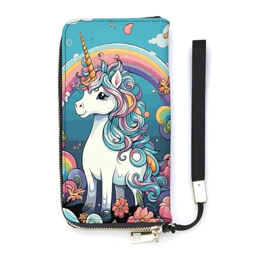 Portefeuille long cuir PU fin pour homme femme, grand porte-carte blanc et pochette minimaliste