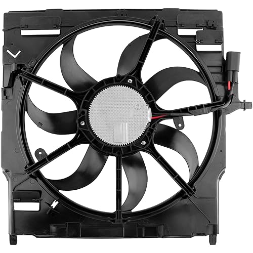 MYSMOT 17427598740 Engine Radiator Cooling Fan for BMW X5 Sport Utility 4-Door 3.0L 4.8L 2007 2008 2009 2010, 17428618240 17427533558