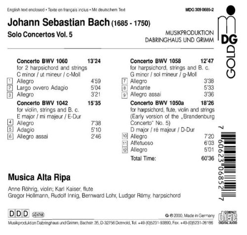 Vista 2 de Solo Concertos, vol. 5