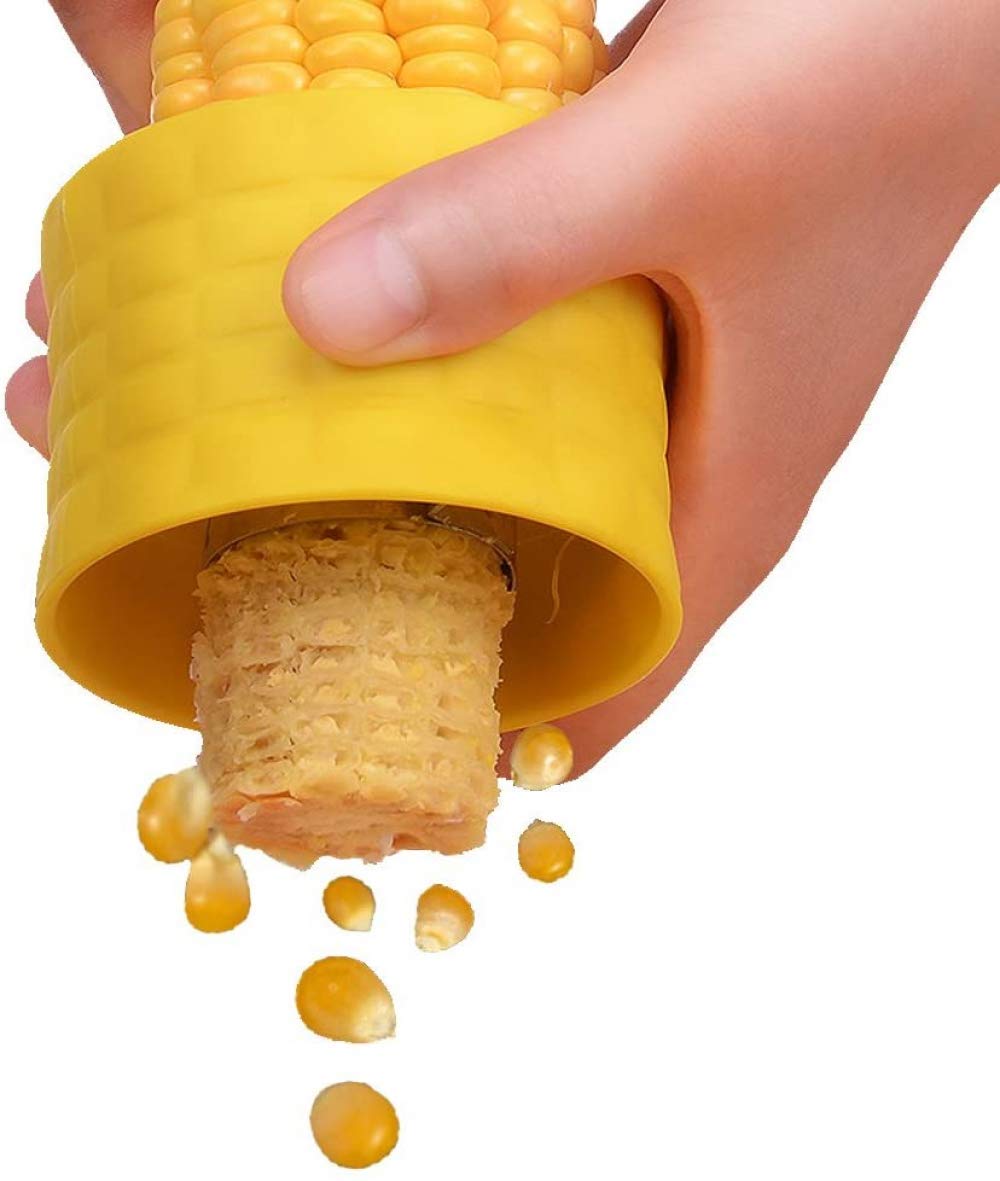 zaizai Corn Cob Device, Corn Off The Cob Cutter, Corn Stripping Peeler Tool, Corn Cutter, Creative Kitchen Gadgets