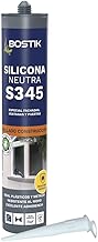 BOSTIK S345 SILICONA NEUTRA Marrón, Especial Fachadas, Ventanas y Puertas, Versátil con Fungicida, Flexible, Duradero, Elasticidad Permanente, Alta Resistencia, Interior y Exterior, Cartucho 280 ml