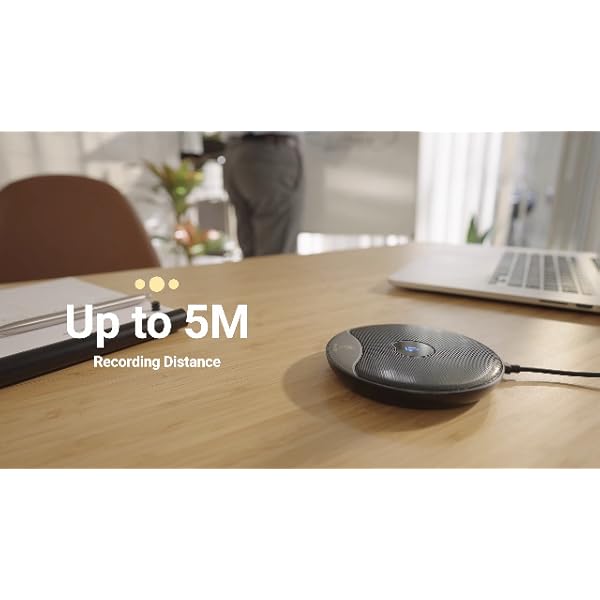 TONOR USB Konferenzmikrofon, 360 Grad omnidirektionales PC Computer Kondensator Mikrofon mit Stummschalttaste für Online… – Bild 8