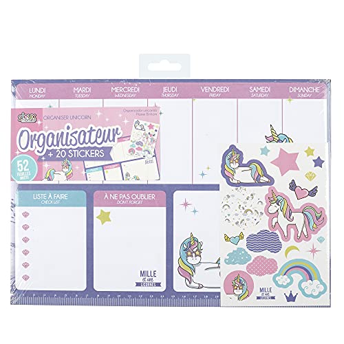 Organisateur Licorne Loisir Voyage Papeterie Loisir Creatif Papeterie Cover