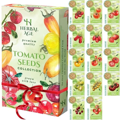 Garden Gifts, Grow Your Own Kits Tomatoes Seeds – 14 Unusual Tomato Varieties, 480+ Perfect Seeds – Gardening Gifts for Women, Unusual Gifts for Men – Allotment Gifts & Garden Accessories