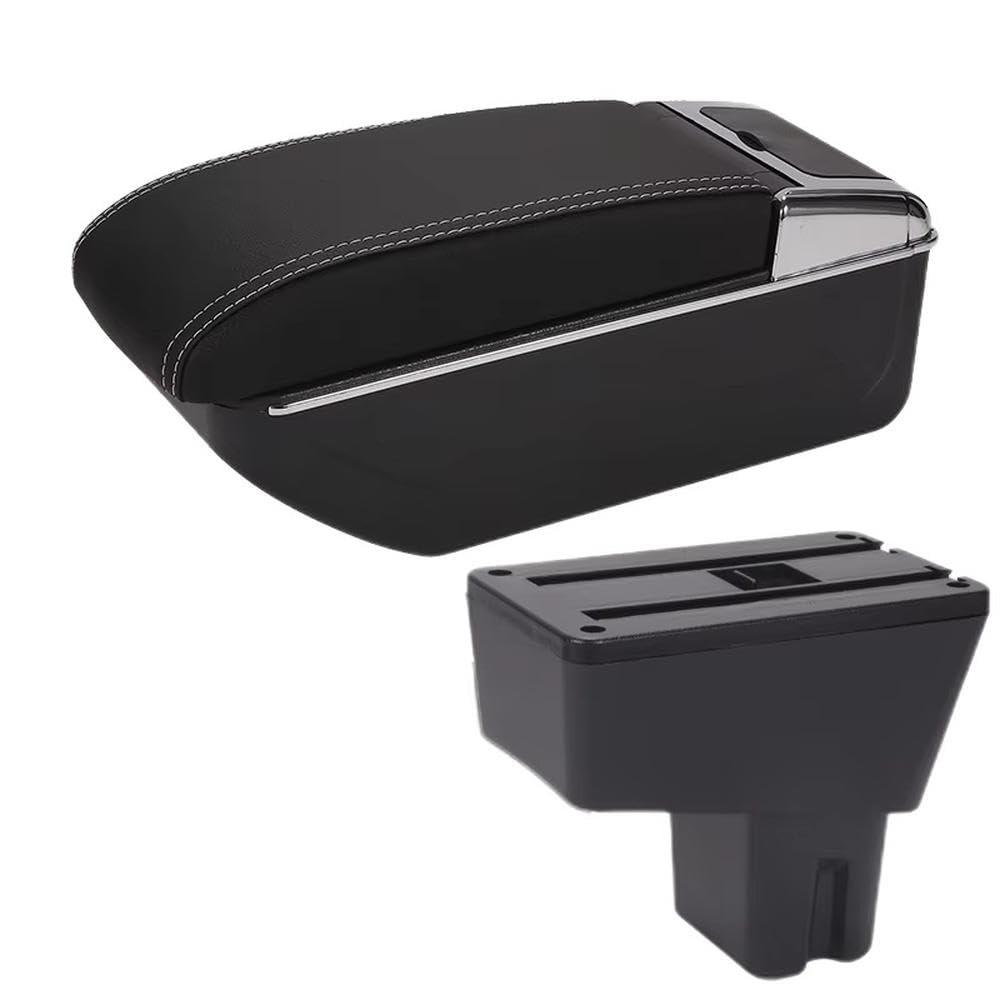 Sxqpocar D3 Black White No Usb For Citroen C3 C4 2025 Car Armrest Box Center Console Storage Box Replacement Parts