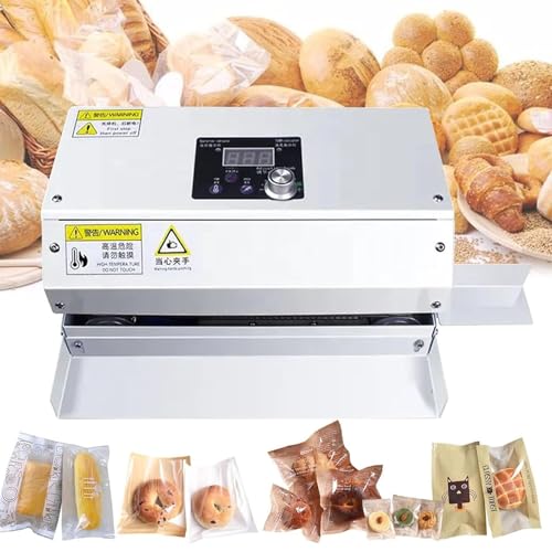 Automatyczna zgrzewarka ciągła 6m/min Maszyna do zgrzewania taśmą ciągłą Temp&Speed ​​Regulowana, 300W Zgrzewarka rolkowa do torebek foliowych Torebek papierowych Kraft