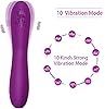 SPBMY 10 Modes Bull.e.t USB Vibra.ting Finger Tip Rab.b.i.t Quiet Vibraters4 Women Vibratorter Men Vibrantorors for Women Soft Silent G-SPO.t Toys4couples Tool Classic Therapeutic Massager (Purple) #1