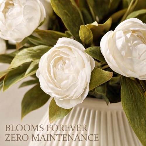 6 Pcs Faux Silk Peony Artificial Flowers - image 2