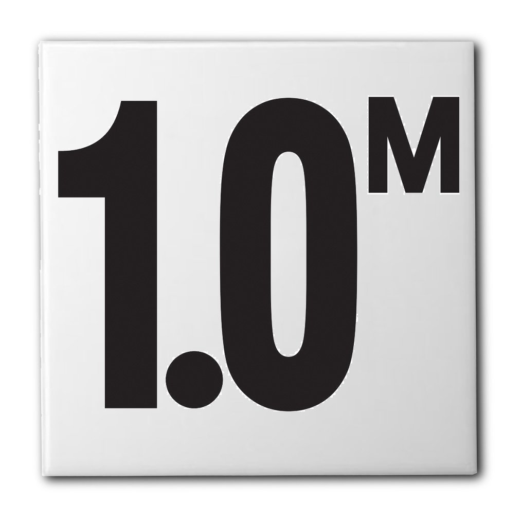 Ceramic Swimming Pool Waterline Depth Marker 