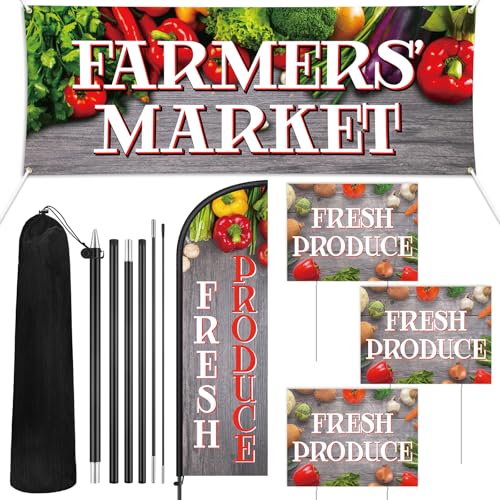 Hahafelt 5 Pack Fresh Produce Stand Kit for Decor