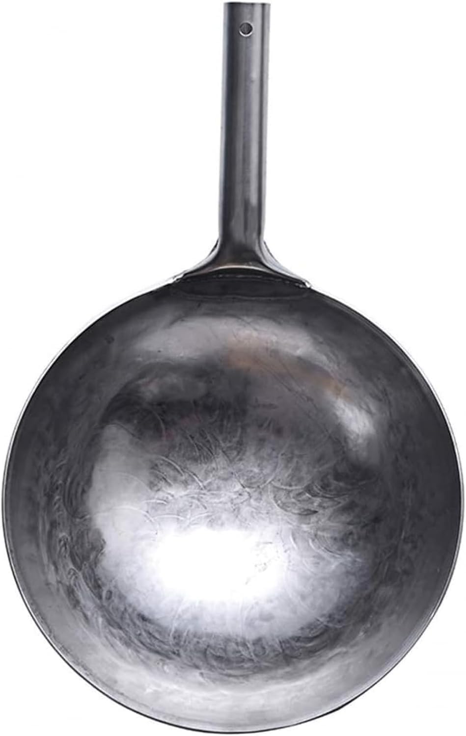 Wok in Acciaio al Carbonio, Pre-stagionato, Autentico Wok Martellato A Mano da 14 Pollici/32 Cm, Utilizzato per Pentole Antiaderenti Tradizionali Cinesi nei Ristoranti per Famiglie, 36cm