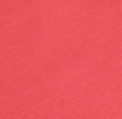 Amazon Basics Everyday - Sábana encimera (100% algodón) Rosa salmón - 280 x 320 + 10 cm