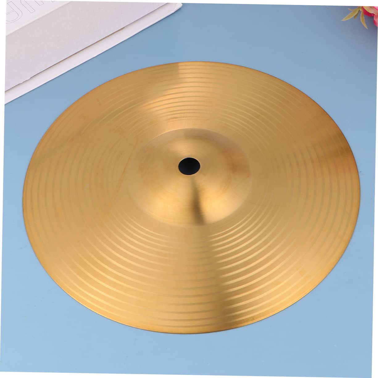 LIFKOME Brass Crash Ride Hi Hat Cymbal Durable Percussion Instrument for Beginners Players Traditional Finish Strong Resistance for Drum Performance