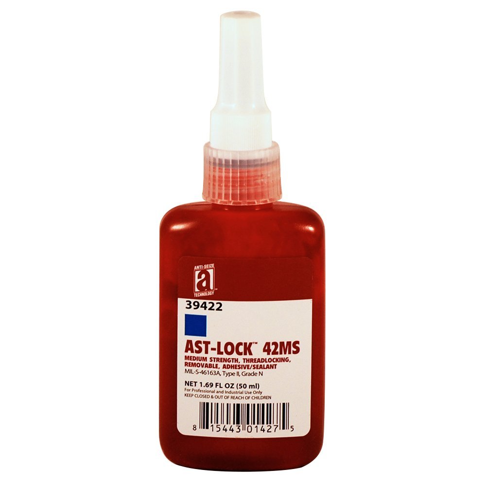 Anti-Seize Technology AST-LOCK 39422 42MS Anaerobic Threadlocker, 50 mL, Blue