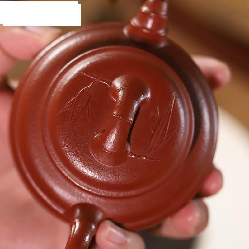 Théière Chinoise 200 ML Violette, en Terre Cuite, avec Filtre, pour thé en Vrac.