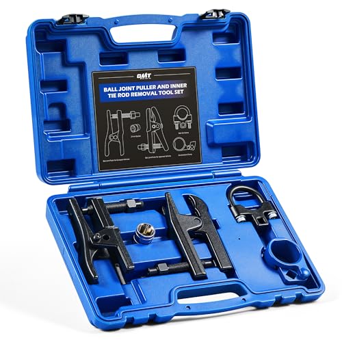 Orion Motor Tech Inner Tie Rod End Tool & Ball Joint Separator Set 2-in-1 Tie Rod Removal Tool & Ball Joint Spread Tool Set Ball Joint Removing Tool with 1/2 Drive Socket 3/8 Drive Tie Rod Clamp